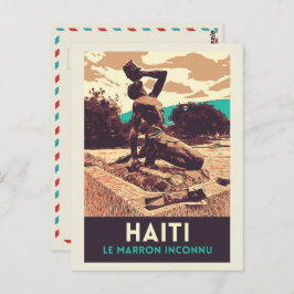 Haiti Marron inconnu statue Briefkaart