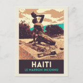 Haiti Marron inconnu statue Briefkaart (Voorkant)