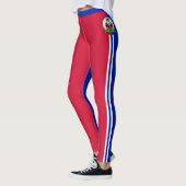 Haïti mode leggings, Haïtiaanse vlag / sport Leggings (Links)