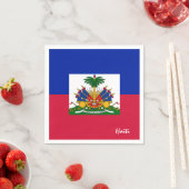 Haïti Napkins, Haïtiaanse Vlag partij / sport fans Servet (Insitu)