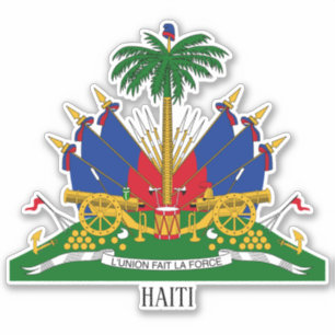 Haïti - nationaal wapenschild patriottisch sticker
