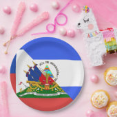 Haiti Nicaragua Flag | Half Haïtiaans Nicaraguan Papieren Bordje (Feest)