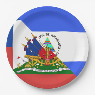 Haiti Nicaragua Flag | Half Haïtiaans Nicaraguan Papieren Bordje