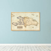 Haïti of Saint Domingo Canvas Afdruk (Insitu (Houten vloer))