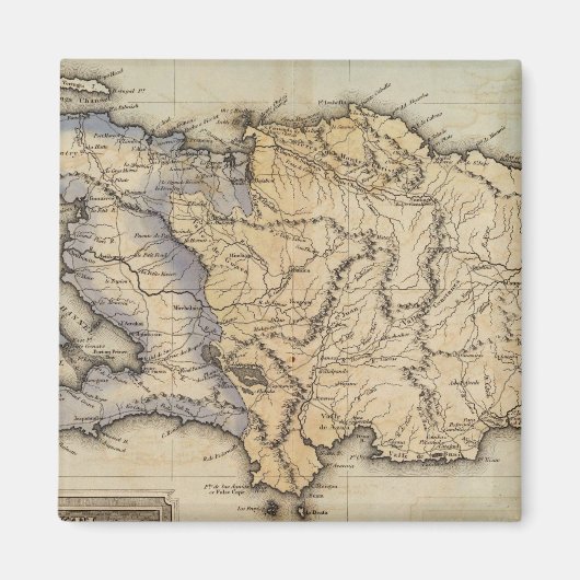 Haïti of Saint Domingo Magneet (Voorkant)