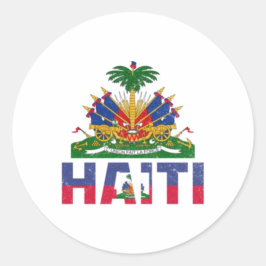 Haïti Onafhankelijkheid Haïtiaanse Vlag Dag Haïti  Ronde Sticker (Voorkant)