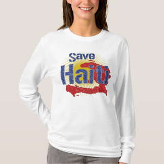 Haïti opslaan (blauw) - De opbrengst gaat naar RED T-shirt