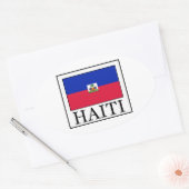 Haïti Ovale Sticker (Envelop)