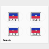 Haïti Ovale Sticker (Vel)