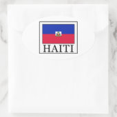 Haïti Ovale Sticker (Tas)
