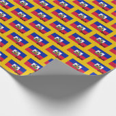 Haïti-pakpapier, Haïtiaanse vlag patriottisch Cadeaupapier (Hoek)