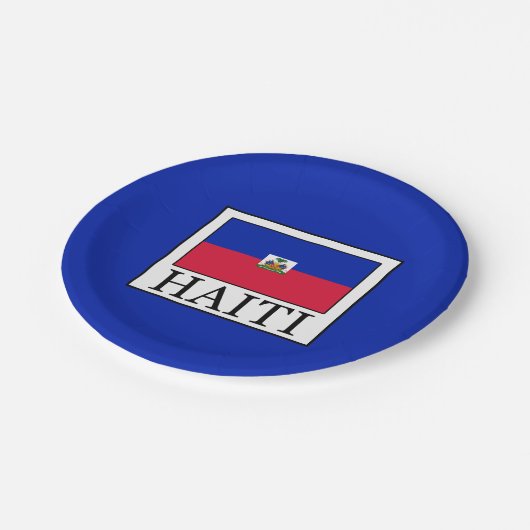 Haïti Papieren Bordje (Gekanteld)