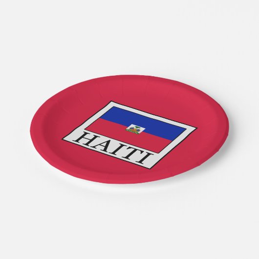 Haïti Papieren Bordje (Gekanteld)