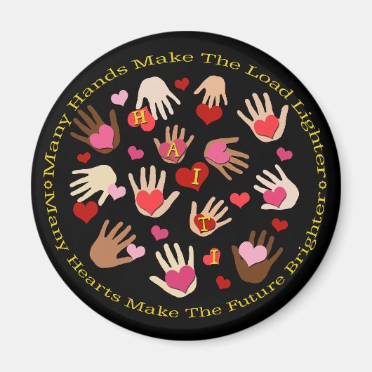 Haïti Relief Valentijn Koelkastmagneten Magneet (Voorkant)