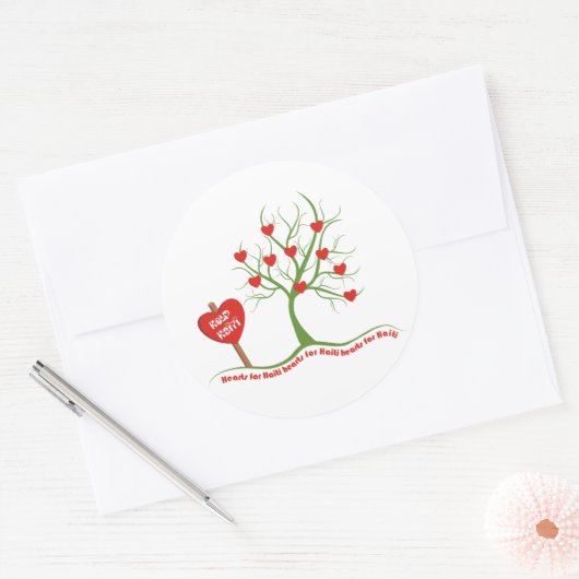 Haïti Relief Valentijn Stickers (Envelop)