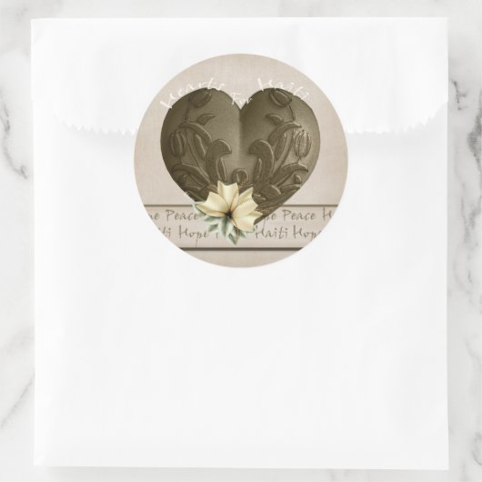 Haïti Relief Valentijn Stickers (Tas)