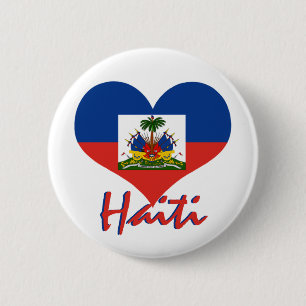 Haïti Ronde Button 5,7 Cm