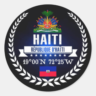 Haïti Ronde Sticker