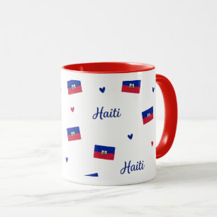 Haiti Roots Pattern Mok Caraïbische Vlag
