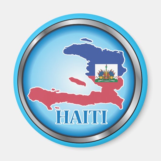 Haïti Round Button.ai Magneet (Voorkant)