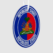 Haïti Round Emblem Ornament (voorkant)