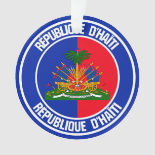 Haïti Round Emblem Ornament