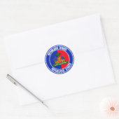Haïti Round Emblem Ronde Sticker (Envelop)