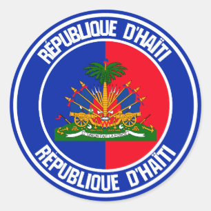 Haïti Round Emblem Ronde Sticker