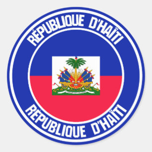 Haïti Round Emblem Ronde Sticker
