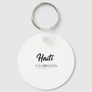 Haiti Silhouette Reis Vakantie Outfits Sleutelhanger