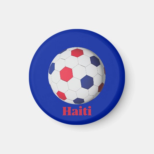 Haiti Soccer Magneet (Voorkant)