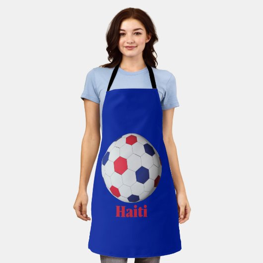 Haiti Soccer Schort (Gedragen)