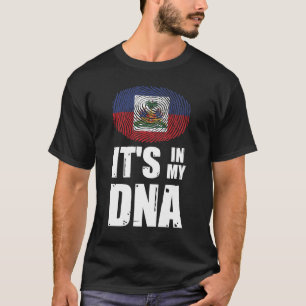  Haïti staat in mijn DNA-vingerafdruk Haïtiaanse T-shirt
