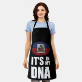 Haïti staat in mijn DNA-vingerafdruk Haïtiaanse vl Schort (Gedragen)