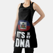 Haïti staat in mijn DNA-vingerafdruk Haïtiaanse vl Schort (Insitu)