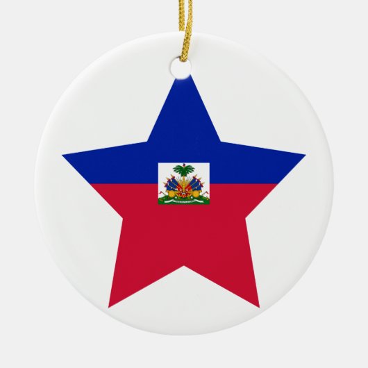 Haiti Star Keramisch Ornament (Voorkant)