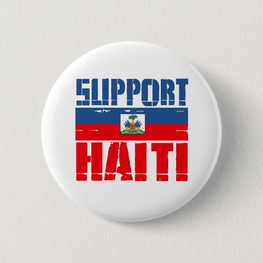 Haïti steunen ronde button 5,7 cm (Voorkant)