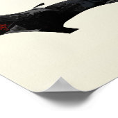 Haïti Trendy Peace Sign met Haïtiaanse kaart Poster (Hoek)