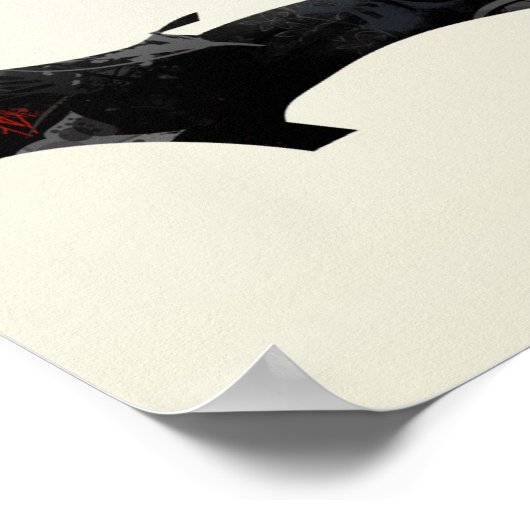 Haïti Trendy Peace Sign met Haïtiaanse kaart Poster (Hoek)