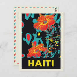 Haïti typische caribische hibiscus briefkaart