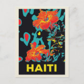 Haïti typische caribische hibiscus briefkaart (Voorkant)