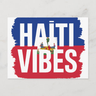 Haiti Vibes ansichtkaart   Tropische souvenir Briefkaart