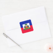 Haïti Vierkante Sticker (Envelop)