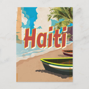 Haïti Vintage vakantieposter Briefkaart
