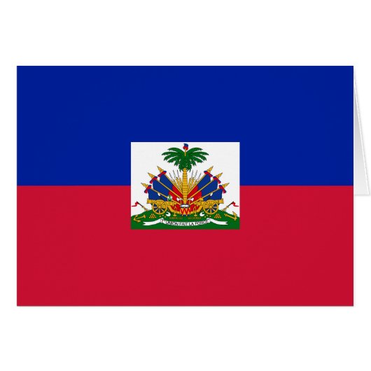 Haiti Vlag (Voorkant Horizontaal)