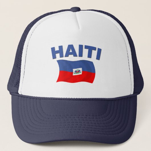Haïti vlag 1 trucker pet (Voorkant)
