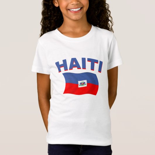 Haïti vlag 2 t-shirt (Voorkant)