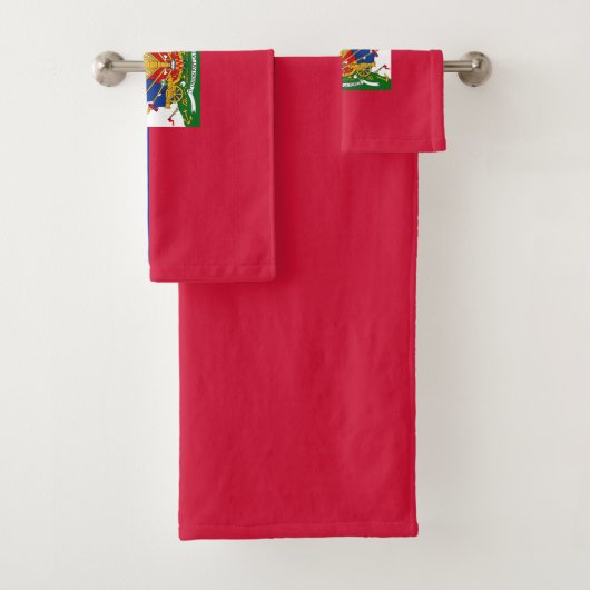 Haiti Vlag Bad Handdoek (Insitu)