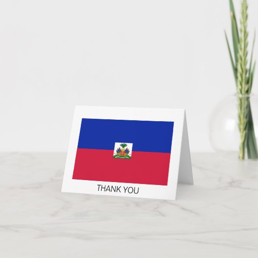 Haiti Vlag Bedankkaart (Voorkant)