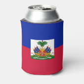Haiti Vlag Blikjeskoeler (Blikje Achterkant)